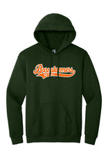 Adcraft Barnstormer Softball Unisex Basic Hooded Sweatshirt-Forest/Dark Green