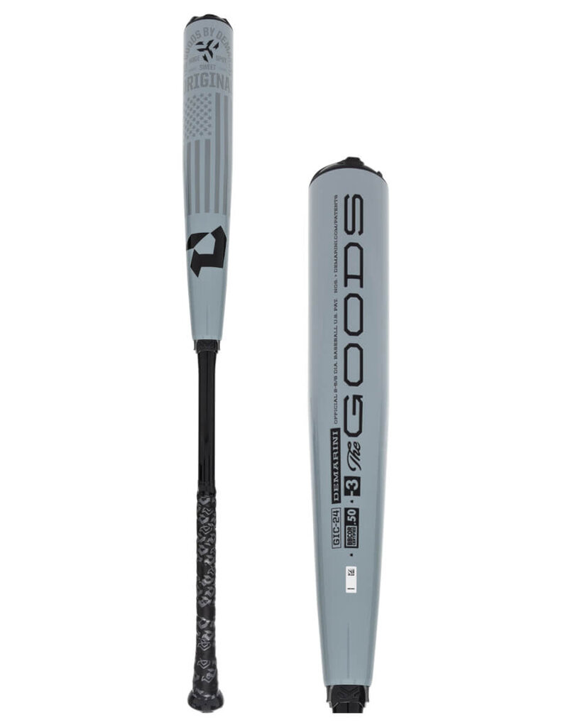 DeMarini 2024 DeMarini The Goods Half n Half  BBCOR (-3)Baseball Bat 33" - 2- Piece Hybrid(alloy barrel & composite handle)