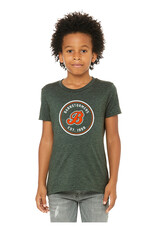 Adcraft Barnstormers Bella and Canvas Youth Short Sleeve Tee-Heather Forest