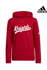 QC Area Knights BB Adidas Youth Fleece Hooded Sweatshirt-Red YOUTH