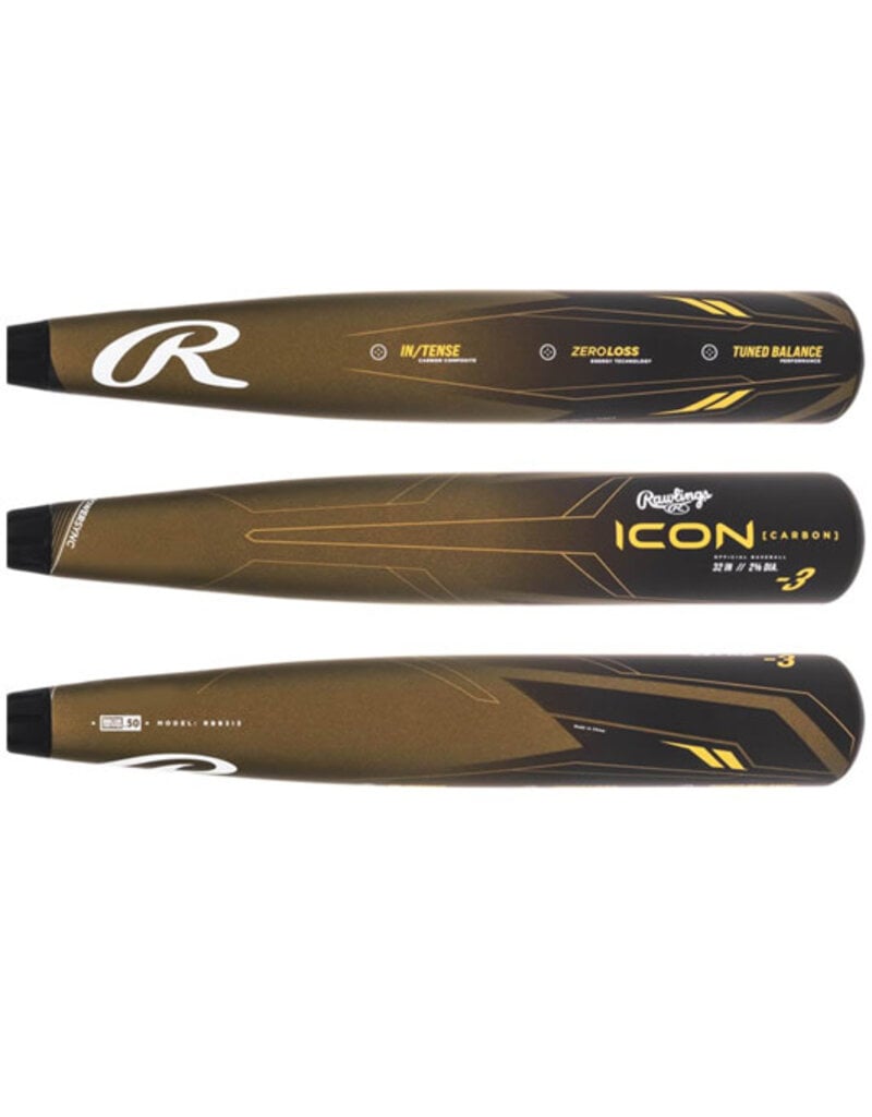 Rawlings Rawlings Icon -3 BBCOR Baseball Bat 33" X 30oz