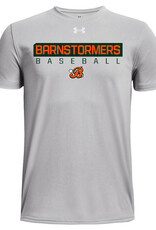 Barnstormers BASEBALL Under Armour short sleeve YOUTH Team Tech Tee-Mod Grey