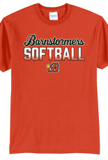 Barnstormers Softball Unisex Short Sleeve Tee-Orange
