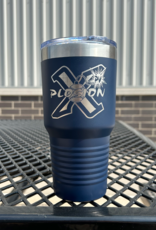 PV X-Plosion Polar Camel 30 oz. Navy Blue Vacuum Insulated Tumbler w/slider Lid & Silver Ring