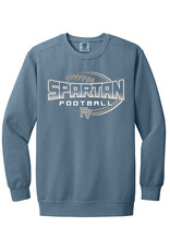 PV Football Comfort Colors Garment-Dyed Fleece Crew Unisex - Blue Jean