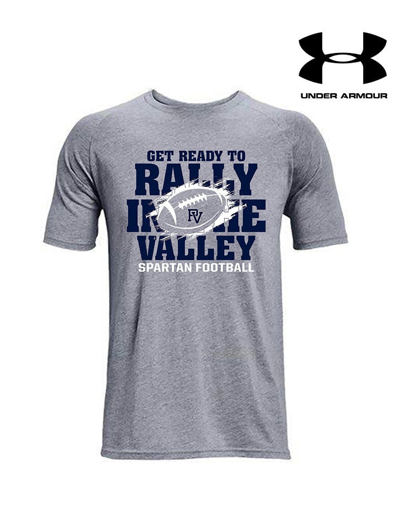 PV Football Under Armour Athletics Soft Cotton Blend T-Shirt - Steel Grey Heather