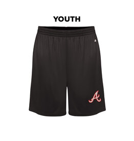 Knights Baseball Badger YOUTH  ultimate SoftLock performance short with pockets-Graphite YOUTH