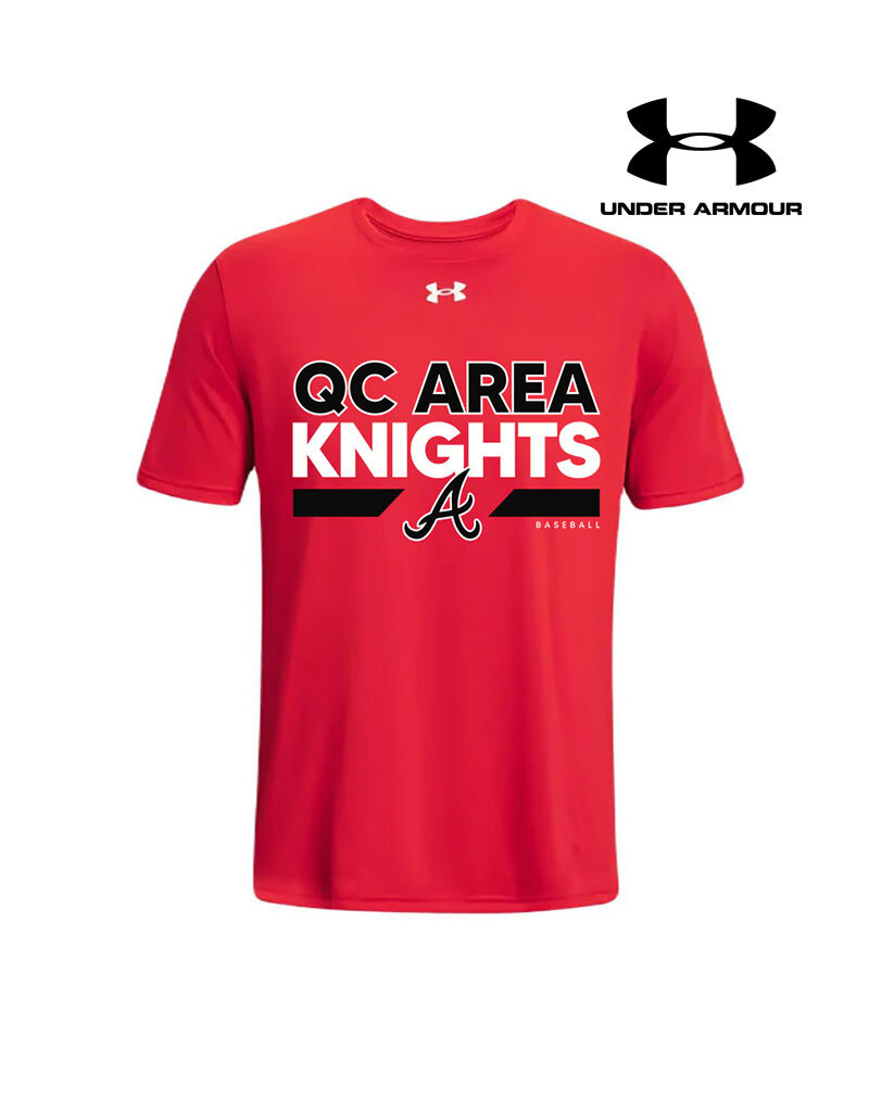 Under Armour Knights Baseball Under Armour Knockout Team Short sleeve performance T- RED