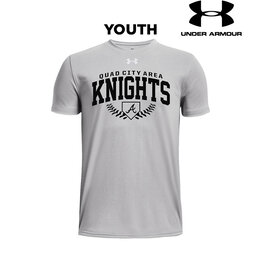 Under Armour Knights Baseball Under Armour short sleeve YOUTH Team Tech Tee-Mod Grey