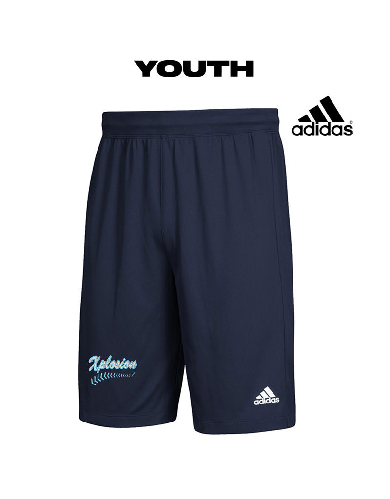 Adidas PV X Plosion Softball Adidas YOUTH Event Performance Shorts With Pockets – NAVY