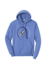 PV X Plosion Softball Unisex Core Fleece Hooded Sweatshirt-Carolina Blue