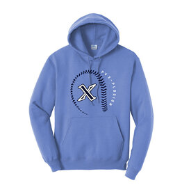 PV X Plosion Softball Unisex Core Fleece Hooded Sweatshirt-Carolina Blue