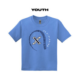 PV X Plosion Softball Youth Short Sleeve Tee-Carolina Blue