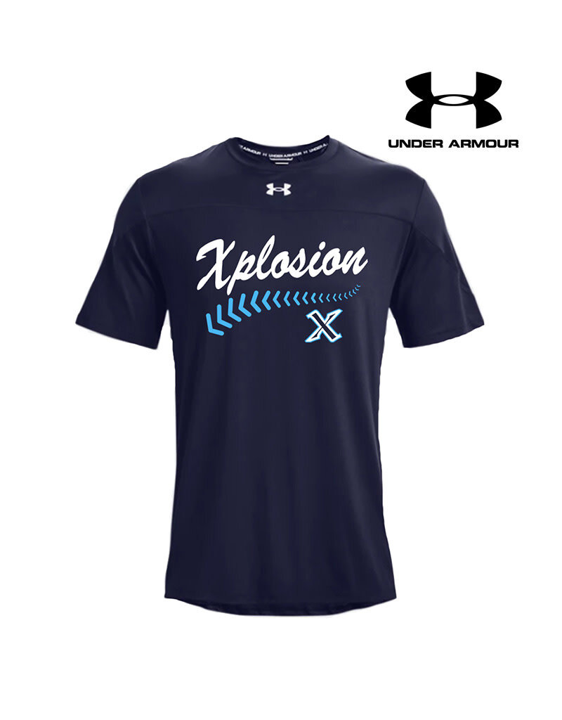 Under Armour PV X Plosion Softball Under Armour Knockout Team Short Sleeve Performance T - NAVY