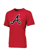 Adcraft QC Area Knights BB Attain Wicking Raglan Sleeve Tee-Red