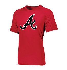 Adcraft QC Area Knights BB Attain Wicking Raglan Sleeve Tee-Red