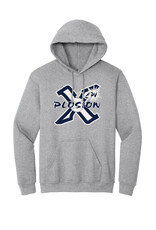 Adcraft PV X-Plosion Softball Unisex Basic Hooded Sweatshirt-Grey