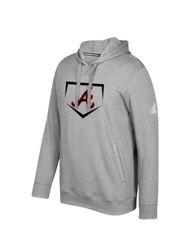 Adcraft QC Area Knights Adidas Fleece Unisex Hooded Sweatshirt-Grey
