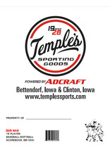Temples 18 Player Baseball / Softball  Score Book