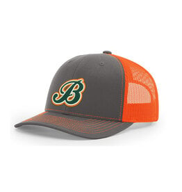 Barnstormers Richardson Split Trucker- Charcoal/ Neon Orange