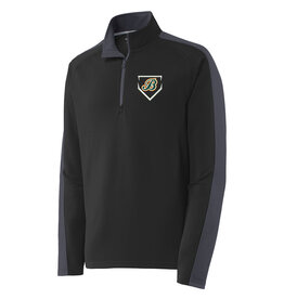Barnstormers Home Plate 1/4 Zip Pullover - Black/Iron