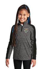 Barnstormers Home Plate Youth 1/4 Zip - Grey/Black