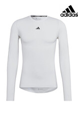 Adidas Adidas Men's Techfit Cold Ready Long Sleeve - White