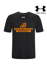 Under Armour Barnstormers BB Under Armour Knockout Team Short Sleeve Performance T-Black