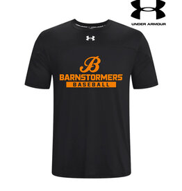 Under Armour Barnstormers BB Under Armour Knockout Team Short Sleeve Performance T-Black