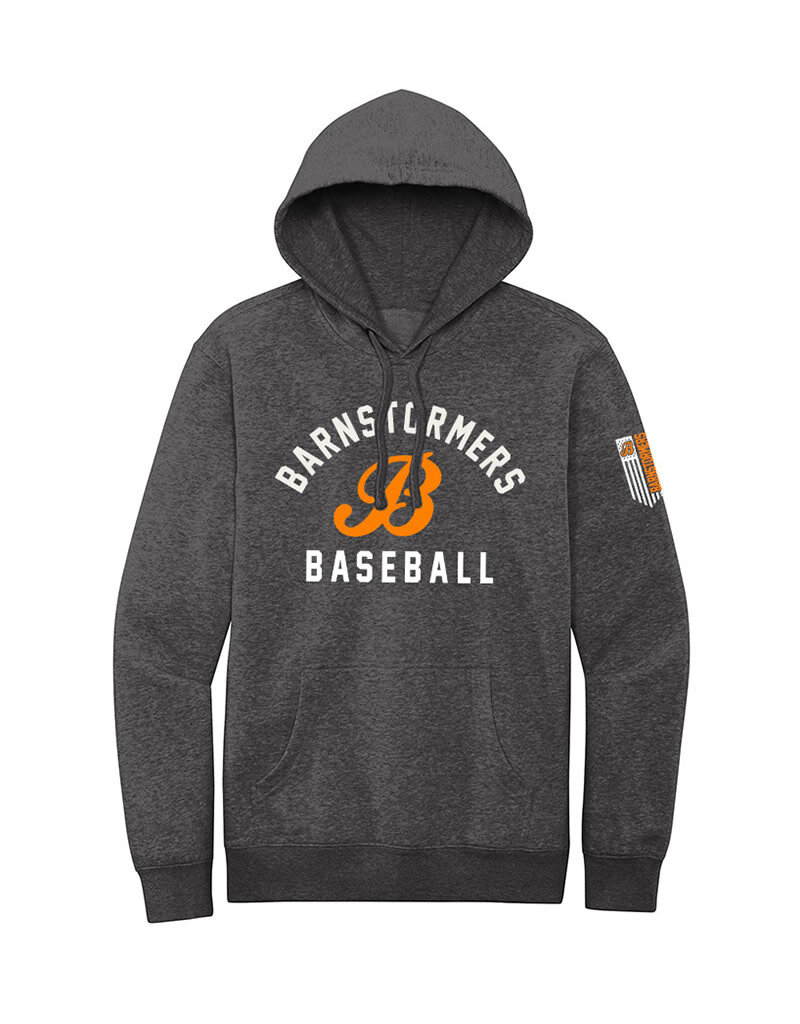 Barnstormers BB Unisex Premium Hooded Sweatshirt-Heathered Charcoal