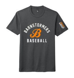 Barnstormers BB Unisex Triblend Short Sleeve Tee-Charcoal