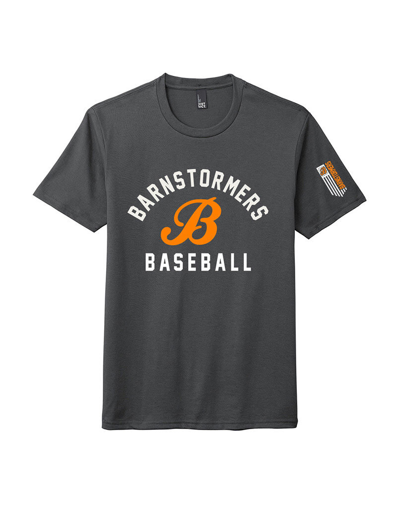 Barnstormers BB Unisex Triblend Short Sleeve Tee-Charcoal