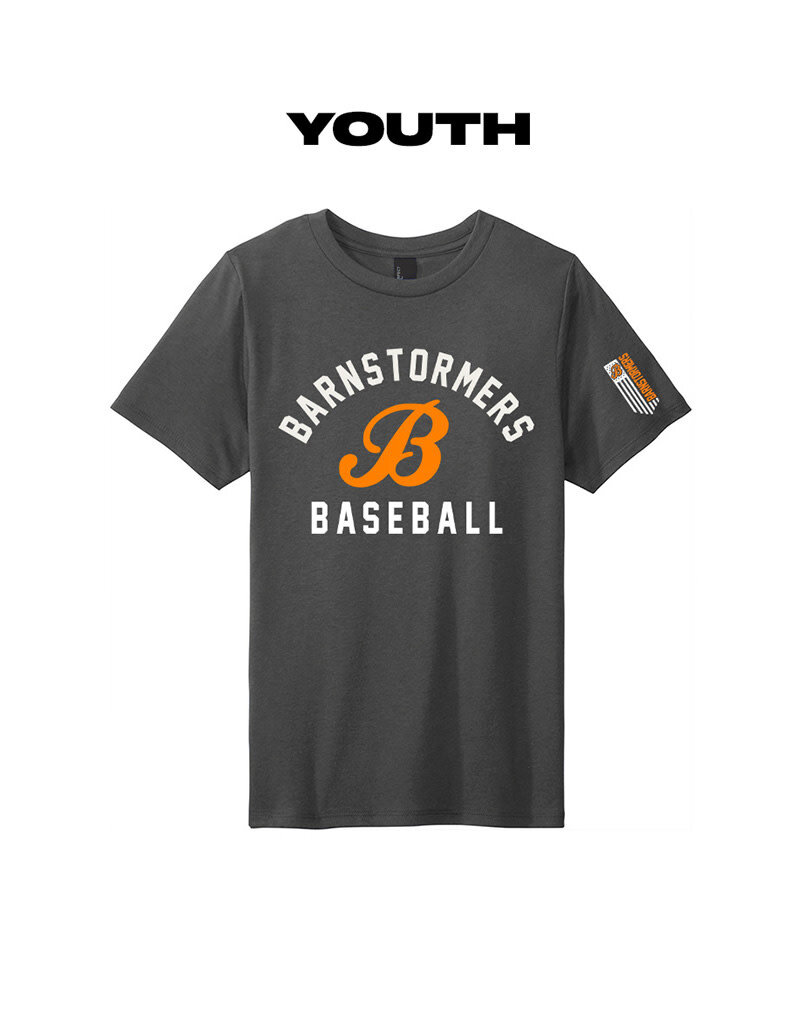 Barnstormers BB Youth Short Sleeve Tee-Charcoal