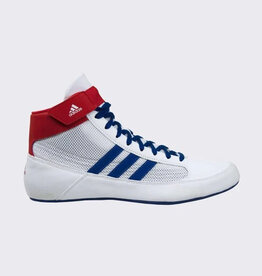 Adidas Adidas HVC 2 Youth Laced Wrestling Shoe - White/Red/Royal