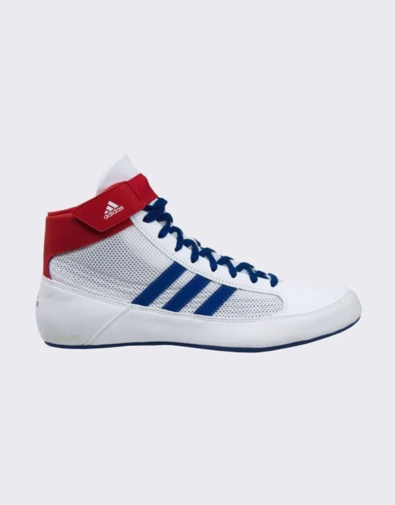 Adidas Adidas HVC 2 Youth Laced Wrestling Shoe - White/Red/Royal