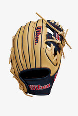 Wilson A1000® PF11 11” Infield Baseball Glove RHT - Blonde/Navy/Red