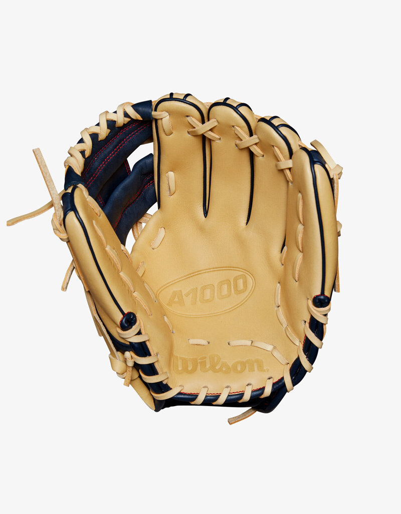 Wilson A1000® PF11 11” Infield Baseball Glove RHT - Blonde/Navy/Red