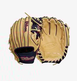 Wilson A1000® PF11 11” Infield Baseball Glove RHT - Blonde/Navy/Red