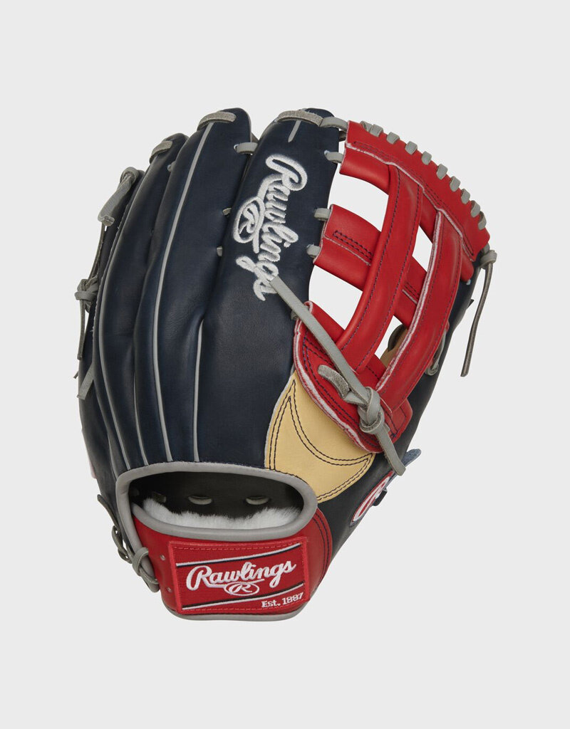 Rawlings RAWLINGS PRO PREFERRED SERIES R. ACUNA GAMEDAY PATTERN 12.75-INCH BASEBALL GLOVE RHT - CAMEL/NAVY