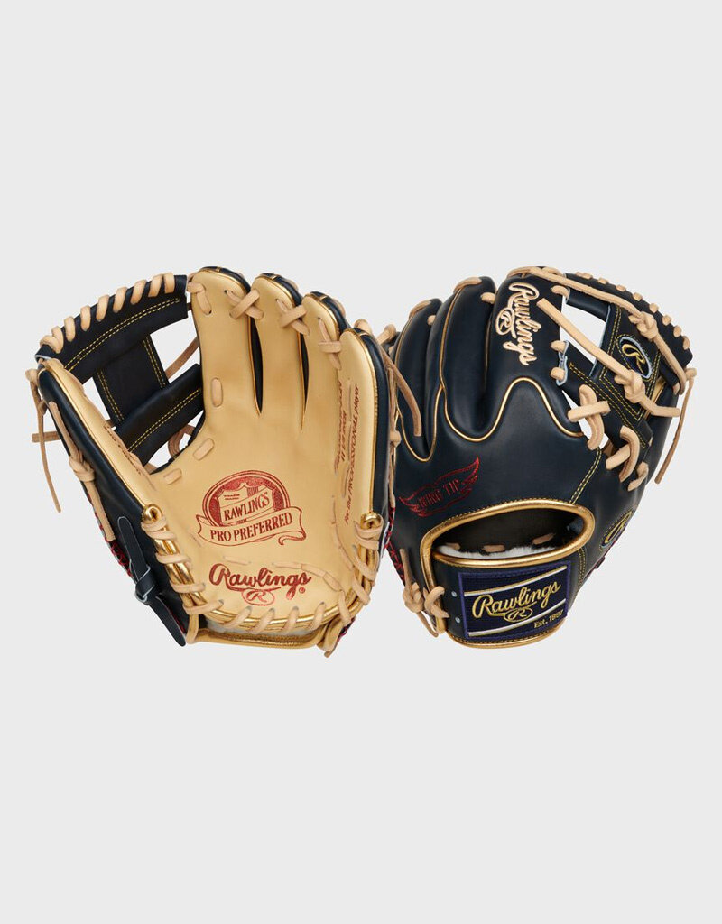 Rawlings RAWLINGS PRO PREFERRED SERIES 11.5-INCH BASEBALL GLOVE RHT - Camel/Navy