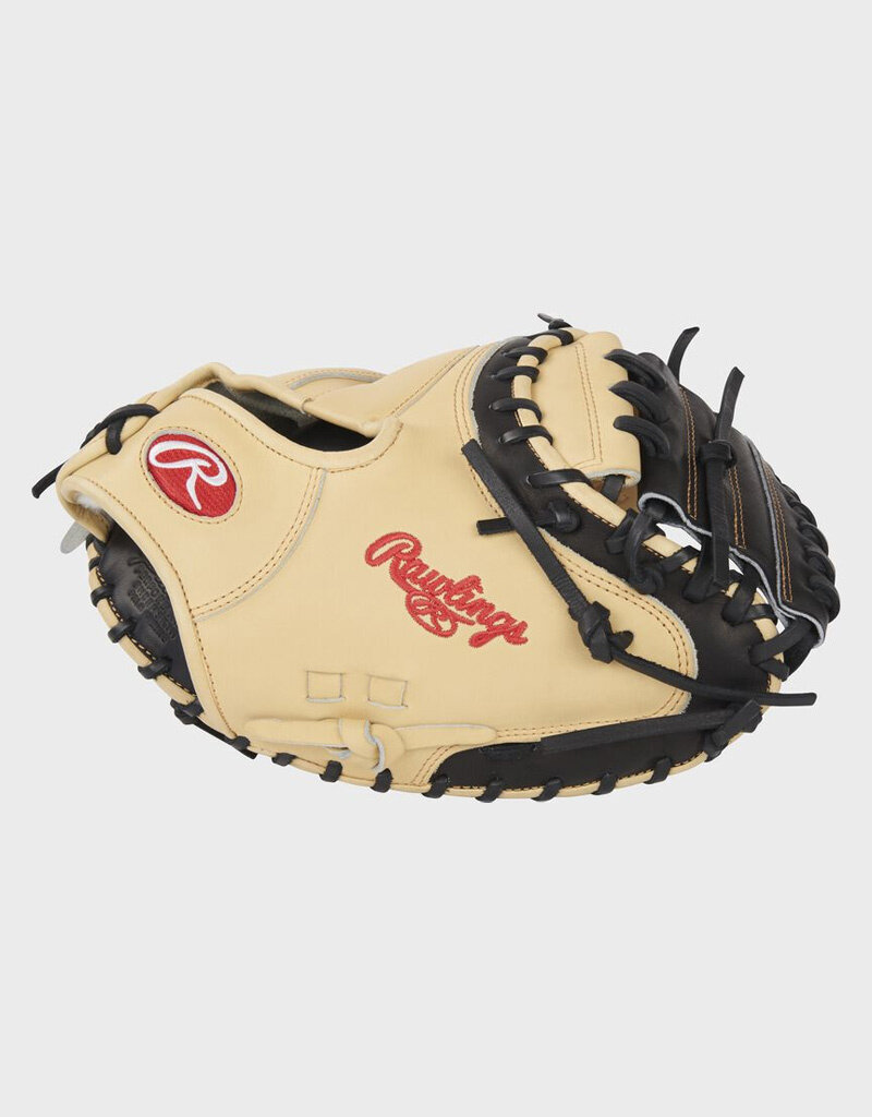 Rawlings RAWLINGS PRO PREFERRED SERIES CATCHERS MITT 34-INCH BASEBALL GLOVE RHT - CAMEL/BLACK