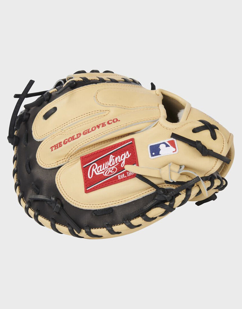 Rawlings RAWLINGS PRO PREFERRED SERIES CATCHERS MITT 34-INCH BASEBALL GLOVE RHT - CAMEL/BLACK