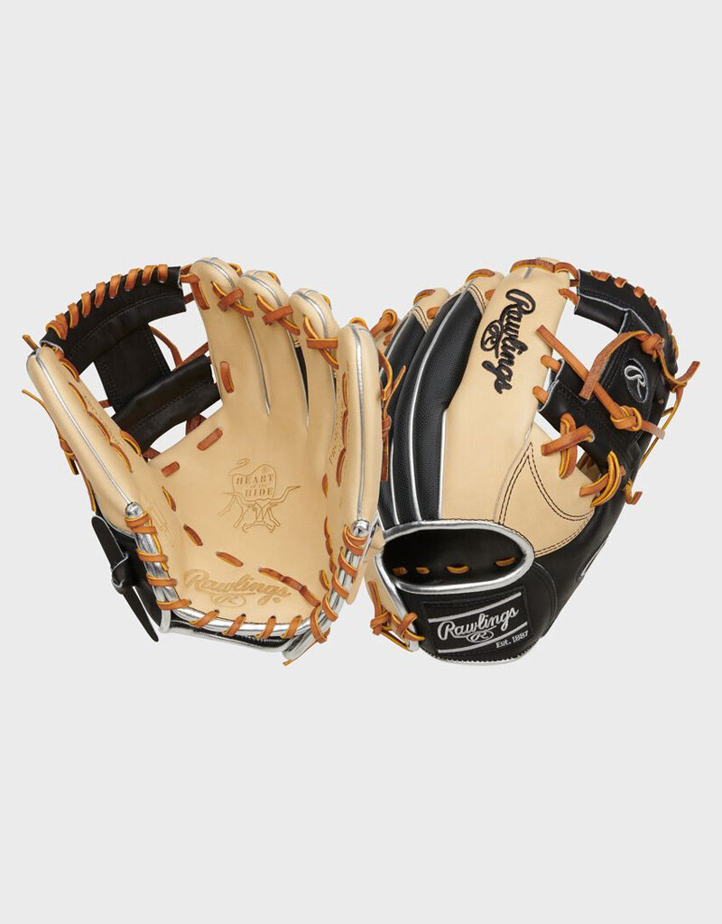 Rawlings RAWLINGS HEART OF THE HIDE SERIES 11.5-INCH BASEBALL GLOVE RHT - CAMEL/BLACK SPEEDSHELL