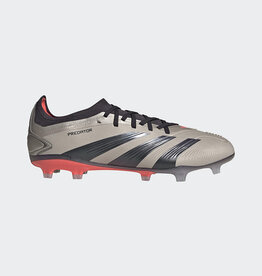 Adidas adidas Predator Pro Firm Ground Cleats  - Platinum Metallic/AuroraBlack/Turbo