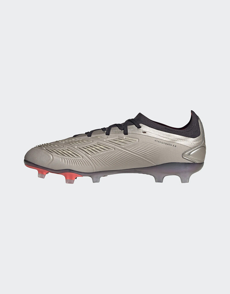 Adidas adidas Predator Pro Firm Ground Cleats  - Platinum Metallic/AuroraBlack/Turbo