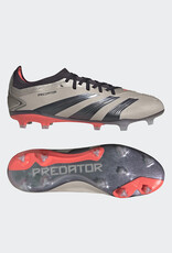 Adidas adidas Predator Pro Firm Ground Cleats  - Platinum Metallic/AuroraBlack/Turbo