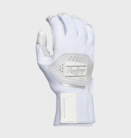 Rawlings RAWLINGS YOUTH WORKHORSE COMPRESSION STRAP BASEBALL BATTING GLOVES - WHITE