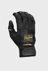 Rawlings RAWLINGS YOUTH WORKHORSE BASEBALL BATTING GLOVES - BLACK/GOLD