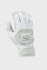 Rawlings RAWLINGS YOUTH WORKHORSE BASEBALL BATTING GLOVES - WHITE/WHITE