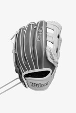Wilson 2024-2025 A1000® IF12 12” Infield Fastpitch Softball Glove RHT - White/Grey